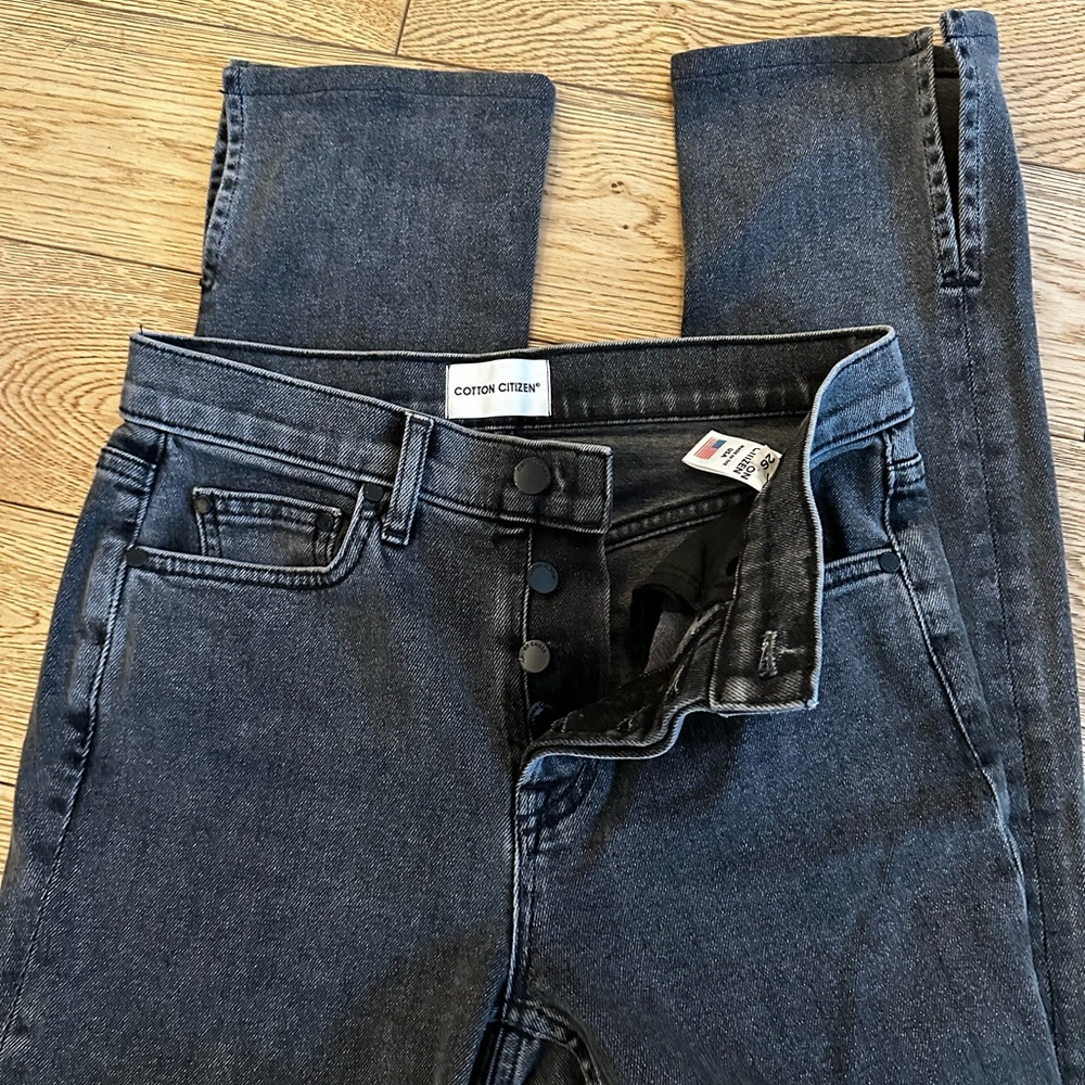 Cotton Citizen Grey Split Jeans Size 26